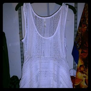 Lacey white flowy top